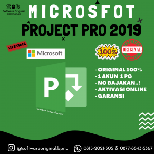 LISENSI MS PROJECT PRO 2019 ORIGINAL LIFETIME 1 PC
