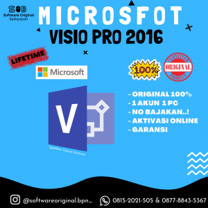 LISENSI MS VISIO PRO 2016 ORIGINAL LIFETIME 1 PC